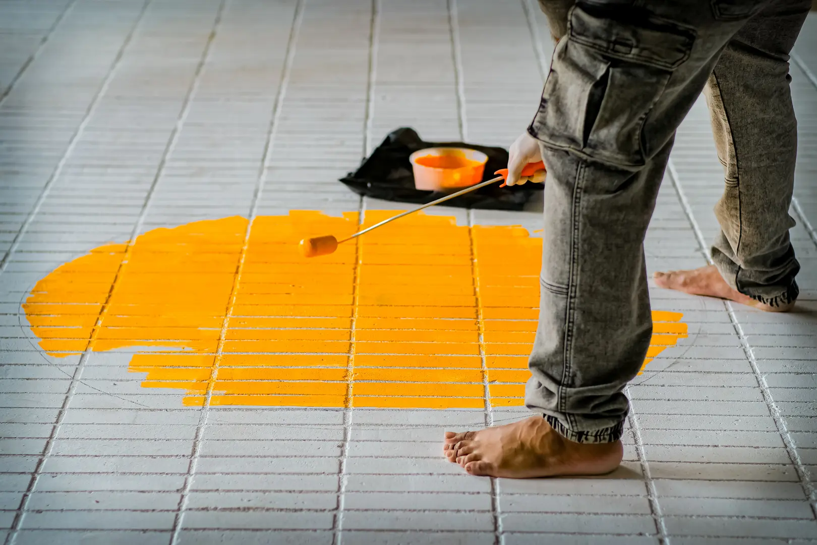 How to Paint Tile Floors: Patterns, Care, and Finish Options
